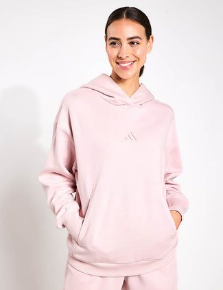 ALL SZN Fleece Loose Hoodie - Sandy Pink