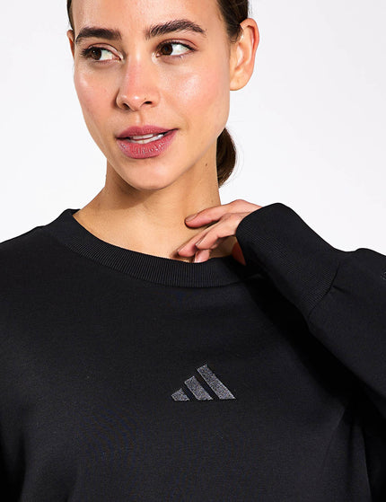 adidas ALL SZN Fleece Loose Sweatshirt - Blackimages3- The Sports Edit