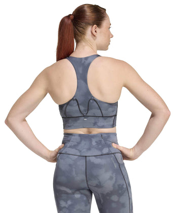 adi365 Running Pocket Graphic Medium Support Bra - Black