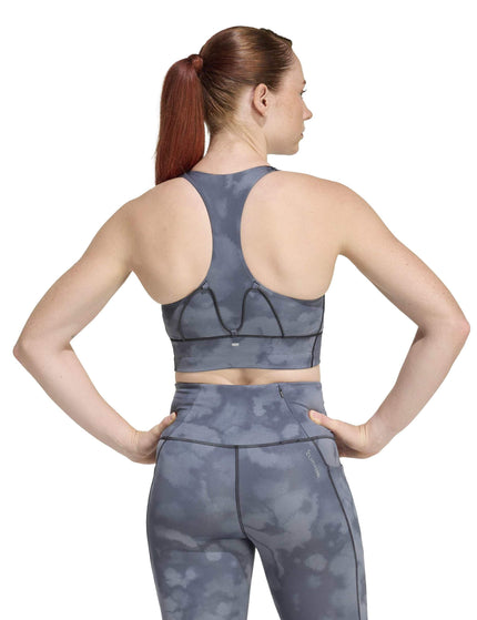 adidas adi365 Running Pocket Graphic Medium Support Bra - Blackimages2- The Sports Edit