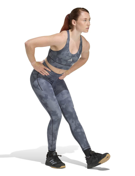adidas adi365 Running Pocket Graphic Medium Support Bra - Blackimages5- The Sports Edit