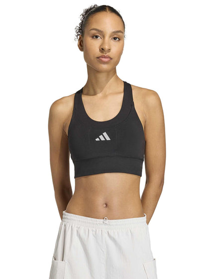 adidas adi365 Running Pocket Medium Support Bra - Blackimages1- The Sports Edit