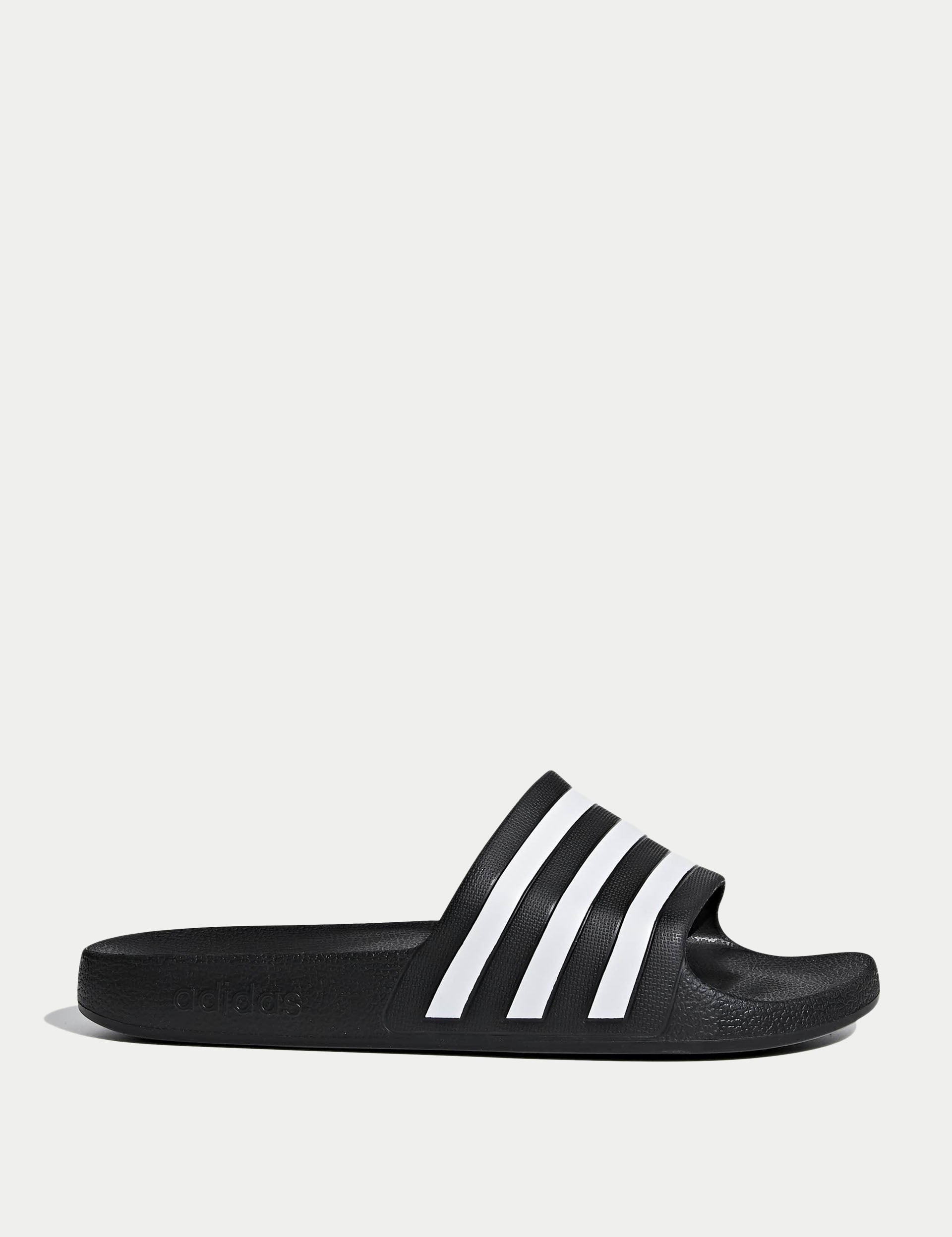 adidas Adilette Aqua Slides - Core Black/Cloud White