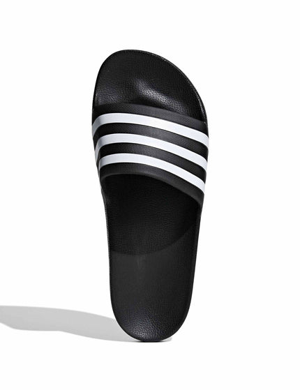 adidas Adilette Aqua Slides - Core Black/Cloud Whiteimages5- The Sports Edit