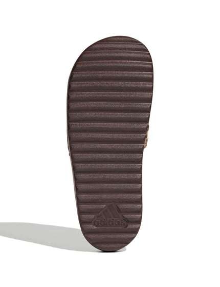 adidas Adilette Platform Slides - Shadow Brown/Cloud White/Magic Beigeimages6- The Sports Edit