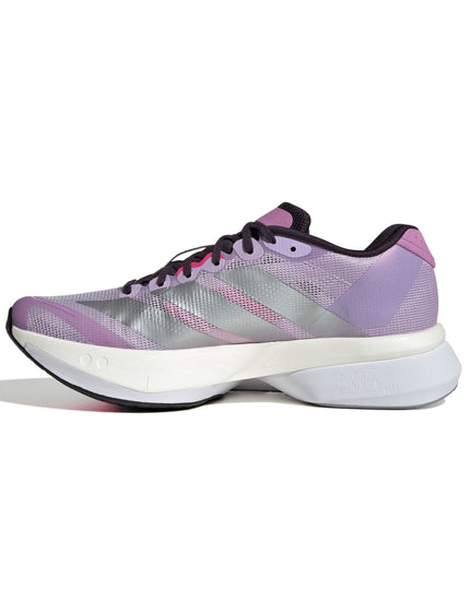 adidas Adizero Boston 13 Shoes - Powder Plum/Silver Metallic/Shock Pinkimages4- The Sports Edit