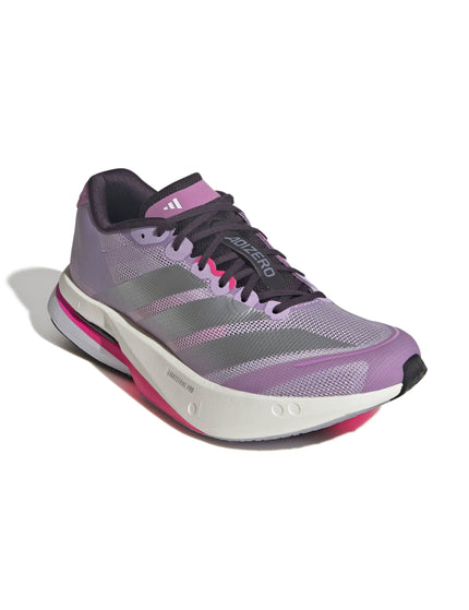 adidas Adizero Boston 13 Shoes - Powder Plum/Silver Metallic/Shock Pinkimages2- The Sports Edit