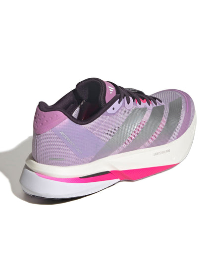 adidas Adizero Boston 13 Shoes - Powder Plum/Silver Metallic/Shock Pinkimages3- The Sports Edit