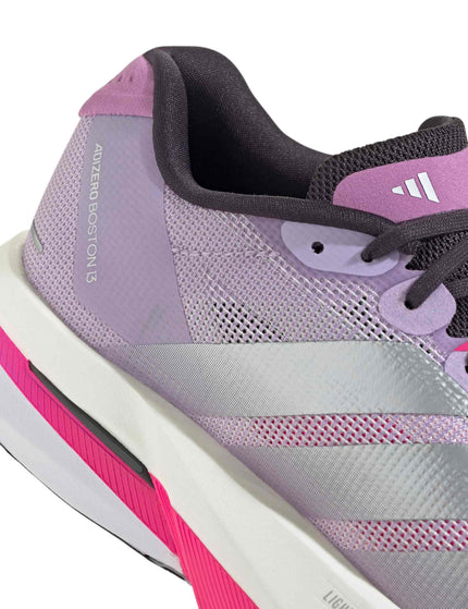 adidas Adizero Boston 13 Shoes - Powder Plum/Silver Metallic/Shock Pinkimages8- The Sports Edit