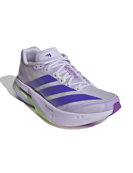 adidas Adizero Boston 13 Shoes - Purple Tint/Solar Purple/Green Sparkimages2- The Sports Edit