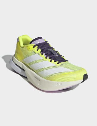 Adizero Boston 13 Shoes - Solar Yellow/Cloud White/Powder Plum