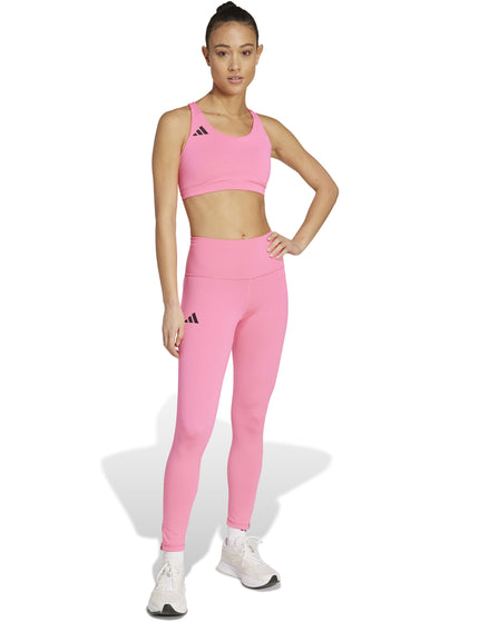 adidas Adizero Essentials Run Medium Support Bra - Lucid Pinkimages5- The Sports Edit