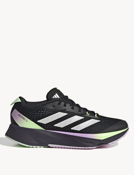 adidas Adizero SL Shoes - Core Black/Zero Metalic/Green Sparkimages1- The Sports Edit