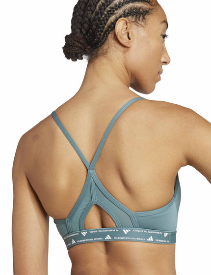 adidas Aeroreact Training 3-Stripes Bra - Preloved Tealimages4- The Sports Edit