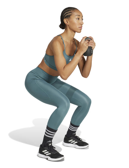 adidas Aeroreact Training 3-Stripes Bra - Preloved Tealimages5- The Sports Edit