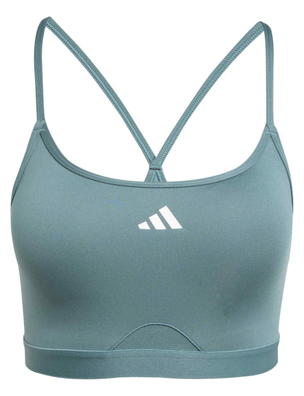adidas Aeroreact Training 3-Stripes Bra - Preloved Tealimages6- The Sports Edit