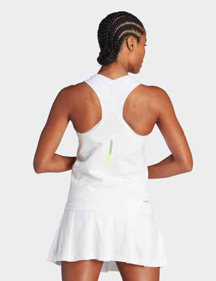 Adidas AEROREADY Pro Seamless Tennis Tank Top - Whiteimages4- The Sports Edit