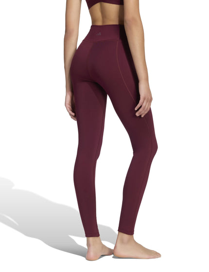 adidas All Me Essentials Full-Length Leggings - Maroonimages2- The Sports Edit