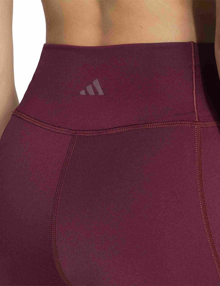 adidas All Me Essentials Full-Length Leggings - Maroonimages4- The Sports Edit