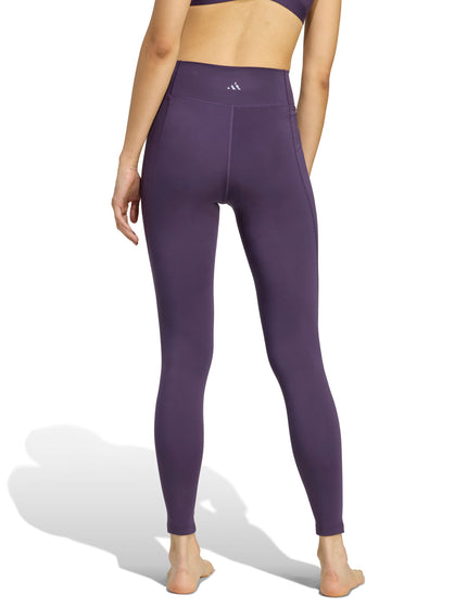 adidas All Me Essentials Full-Length Leggings - Aurora Plumimages2- The Sports Edit