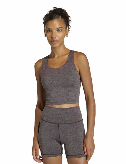 adidas All Me Medium Support Bra Tank Top - Aurora Coffee Melangeimages1- The Sports Edit