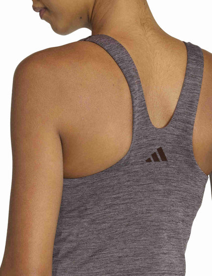adidas All Me Medium Support Bra Tank Top - Aurora Coffee Melangeimages3- The Sports Edit