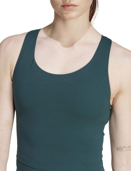 adidas All Me Medium Support Bra Tank Top - Aurora Ivyimages3- The Sports Edit