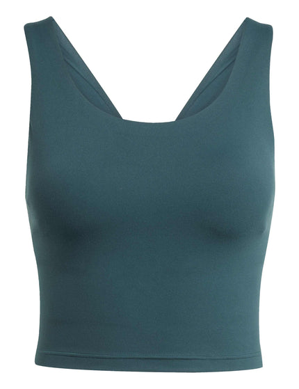 adidas All Me Medium Support Bra Tank Top - Aurora Ivyimages6- The Sports Edit
