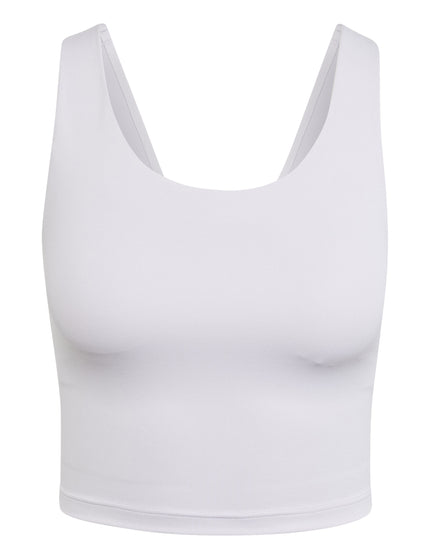 adidas All Me Medium-Support Long Line Bra Tank Top - Silver Dawnimages6- The Sports Edit