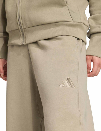 adidas ALL SZN Fleece Loose Wide-Leg Pants - Silver Pebbleimages3- The Sports Edit