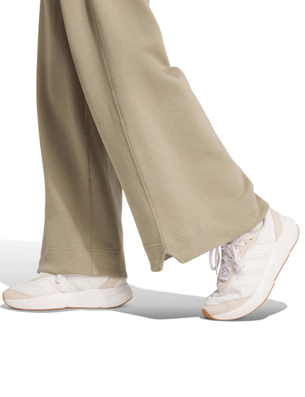 adidas ALL SZN Fleece Loose Wide-Leg Pants - Silver Pebbleimages4- The Sports Edit