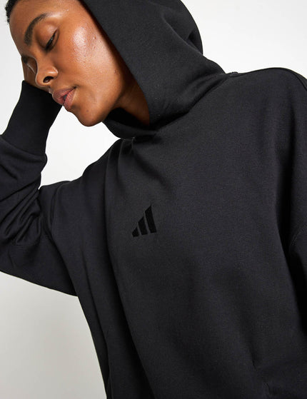 adidas ALL SZN French Terry Loose Hoodie - Blackimages3- The Sports Edit