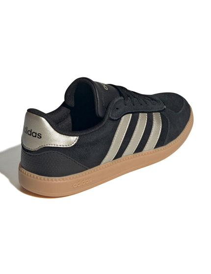 adidas Breaknet Sleek Shoes - Core Black/Cyber Metallic/Gum 3images3- The Sports Edit