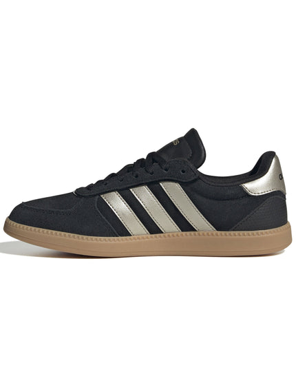 adidas Breaknet Sleek Shoes - Core Black/Cyber Metallic/Gum 3images4- The Sports Edit