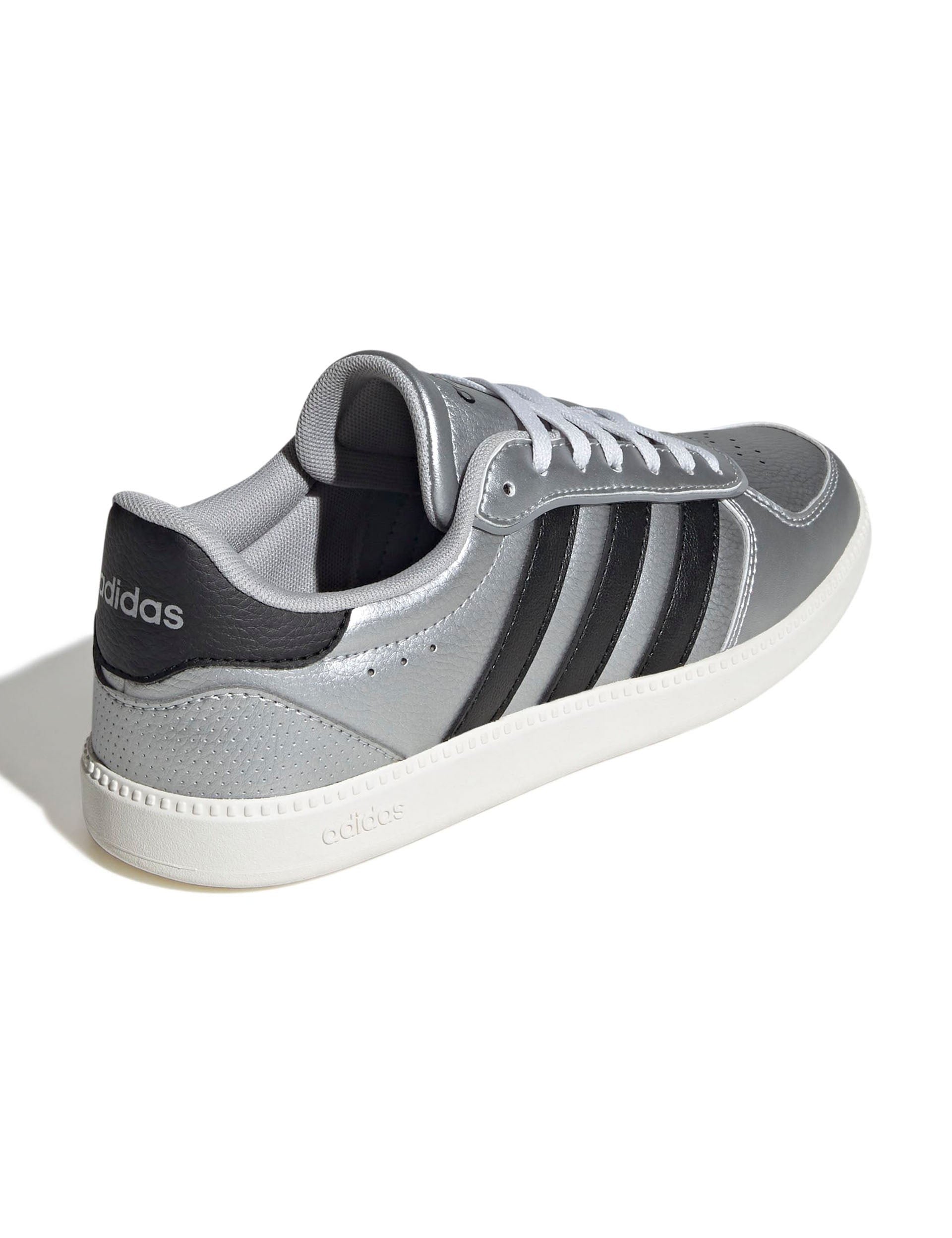adidas Breaknet Sleek Shoes Silver/Black/White The Sports Edit