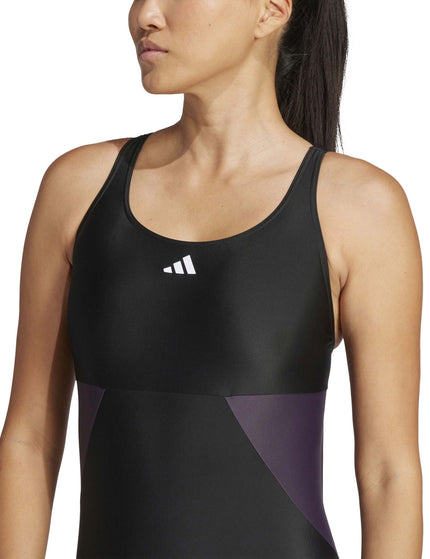 adidas Colorblock C-Back Swimsuit - Black/Legend Ivyimages3- The Sports Edit