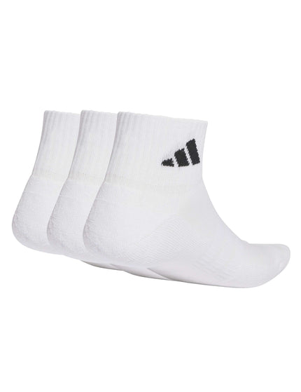 adidas Cushioned Sportswear Ankle Socks 3 Pair Pack - White/Blackimages2- The Sports Edit