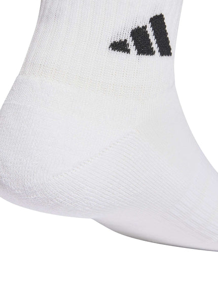 adidas Cushioned Sportswear Ankle Socks 3 Pair Pack - White/Blackimages4- The Sports Edit