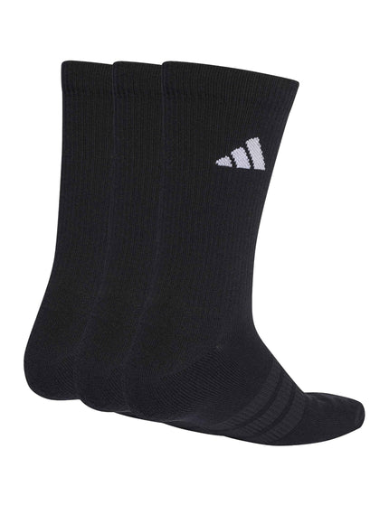 adidas Cushioned Sportswear Crew Socks 3 Pair Pack - Black/Whiteimages2- The Sports Edit