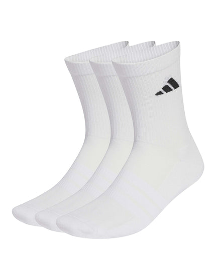 adidas Cushioned Sportswear Crew Socks 3 Pair Pack - White/Blackimages1- The Sports Edit