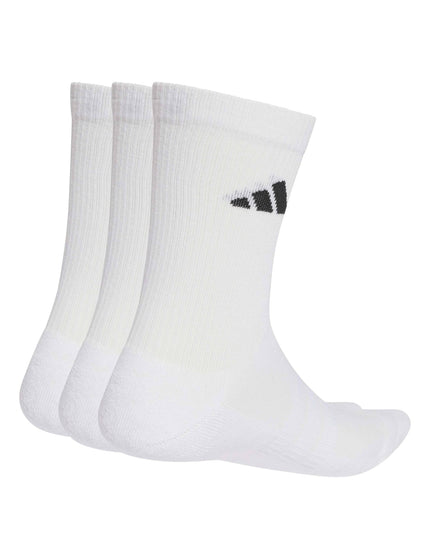 adidas Cushioned Sportswear Crew Socks 3 Pair Pack - White/Blackimages2- The Sports Edit