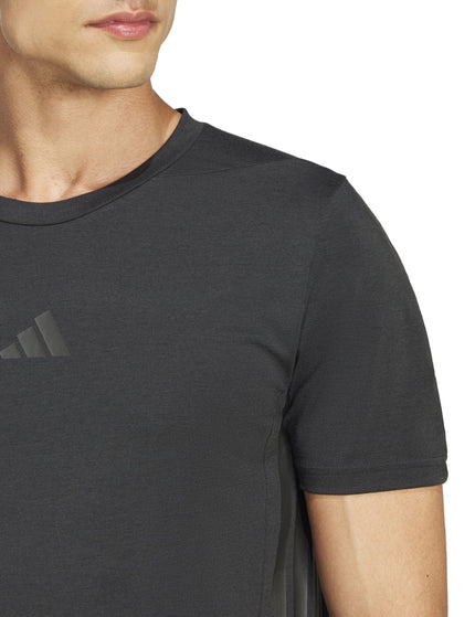 adidas Designed 4 Training 3-Stripes Tee - Black/Blackimages3- The Sports Edit