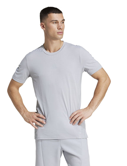 adidas Designed 4 Training 3-Stripes Tee - Halo Silverimages1- The Sports Edit