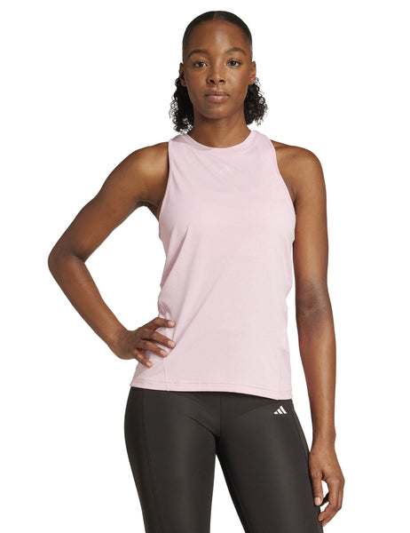 adidas | Designed for Training Tank Top - Pink/White | The Sports Edit