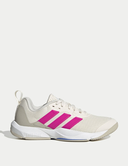 adidas Dropset 3 Strength Training Shoes - Chalk White/Shock Pink/Blue Fusionimages1- The Sports Edit