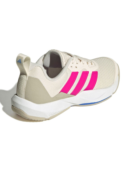 adidas Dropset 3 Strength Training Shoes - Chalk White/Shock Pink/Blue Fusionimages3- The Sports Edit