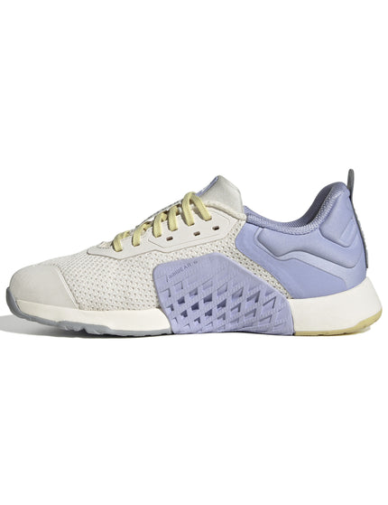 adidas Dropset 3 Strength Training Shoes - Chalk White/Halo Silver/Violet Toneimages4- The Sports Edit