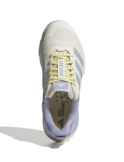 adidas Dropset 3 Strength Training Shoes - Chalk White/Halo Silver/Violet Toneimages5- The Sports Edit