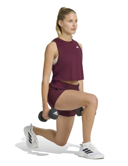 adidas Train Essentials Boxy Workout Tank Top - Maroonimages5- The Sports Edit