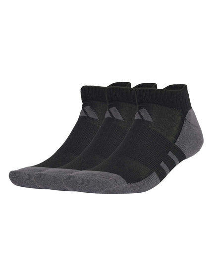 adidas Essentials Climacool Low Cut Socks 3 Pairs - Black/Grey Siximages1- The Sports Edit